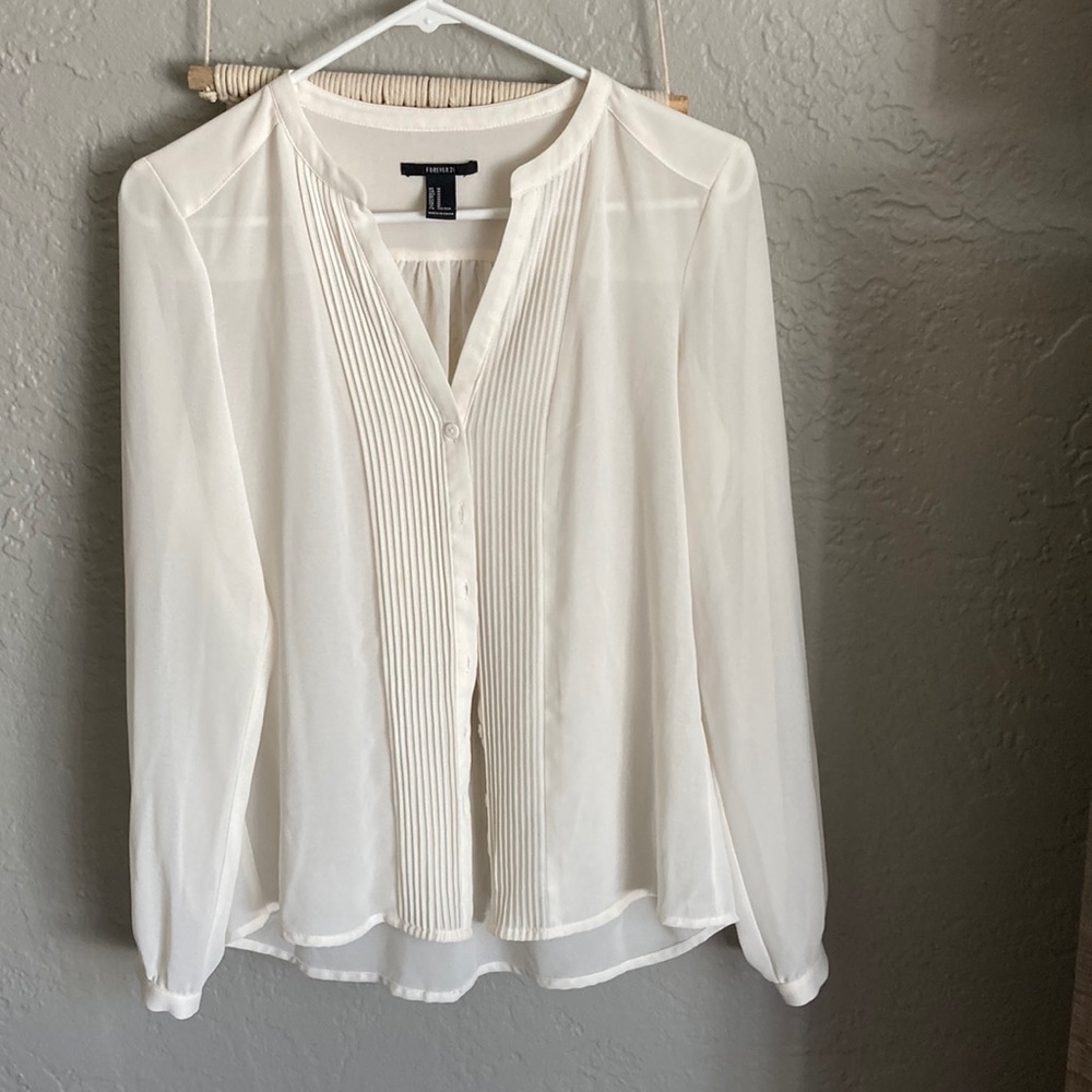 Cream blouse